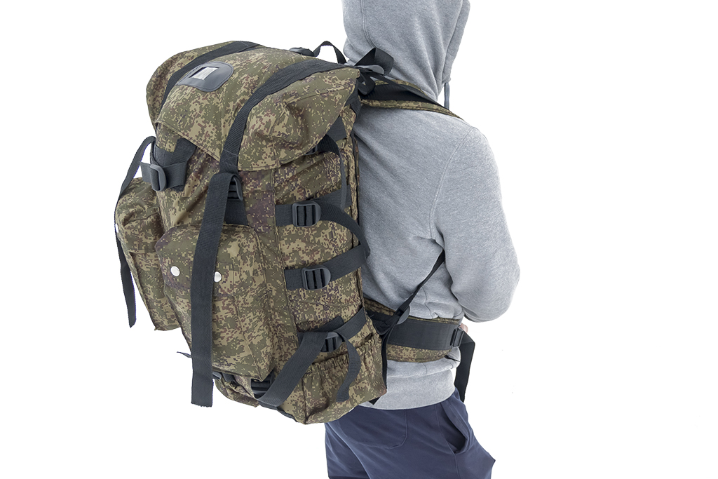 Рюкзак Рейдовый, армейский рюкзак, Лёгкий, функциональный армейский рюкзак, Два объёмных передних кармана, Поясная поддержка, лямки и спинка, Боковые поддержки