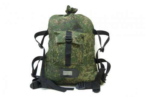 Рюкзак вещьмешок, Модель армейского образца, Передний объёмный карман на утяжке
